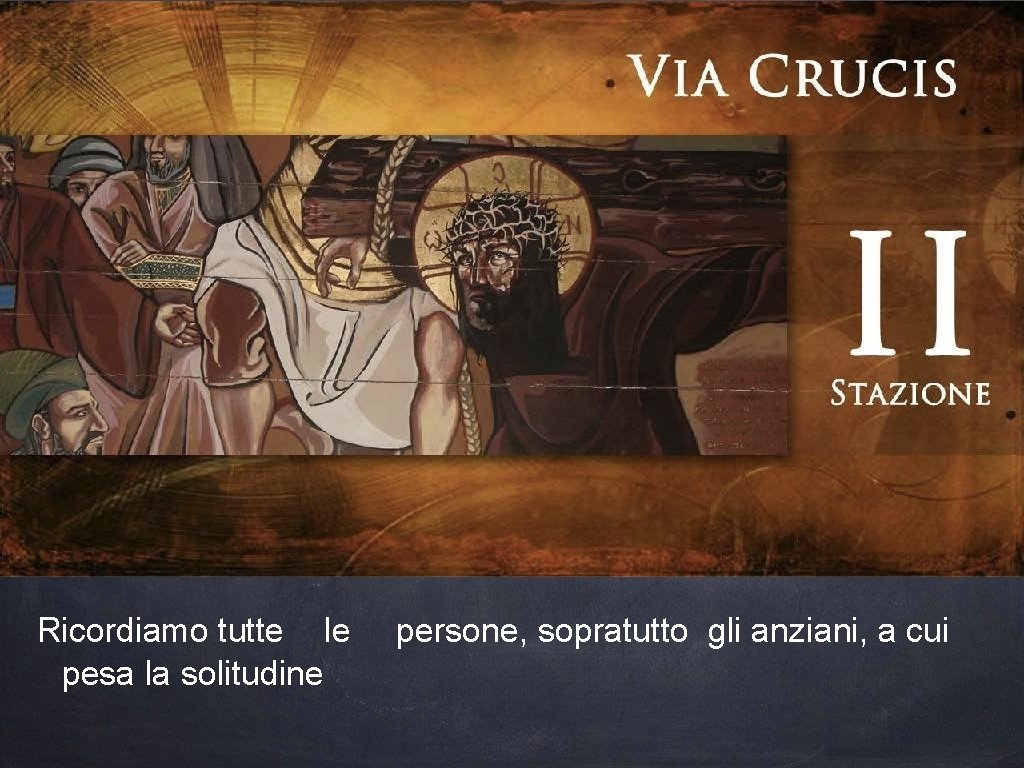Ricordiamo tutte le pesa la solitudine persone, sopratutto gli anziani, a cui 