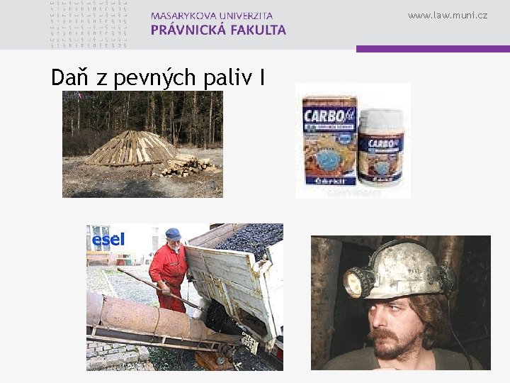 www. law. muni. cz Daň z pevných paliv I 