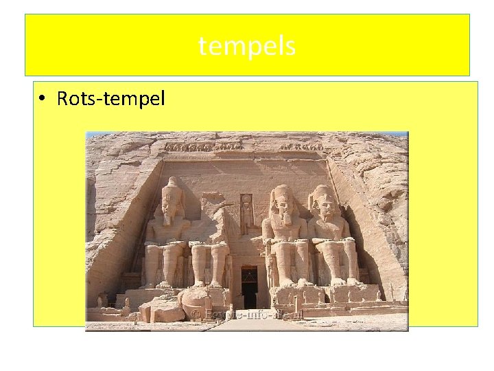 tempels • Rots-tempel 