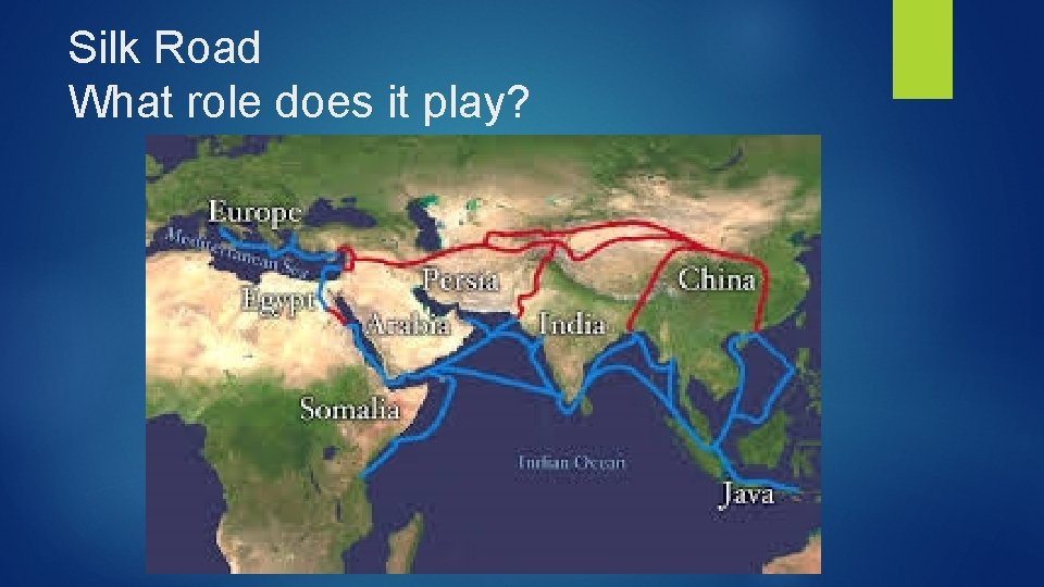 Silk Road What role does it play? 