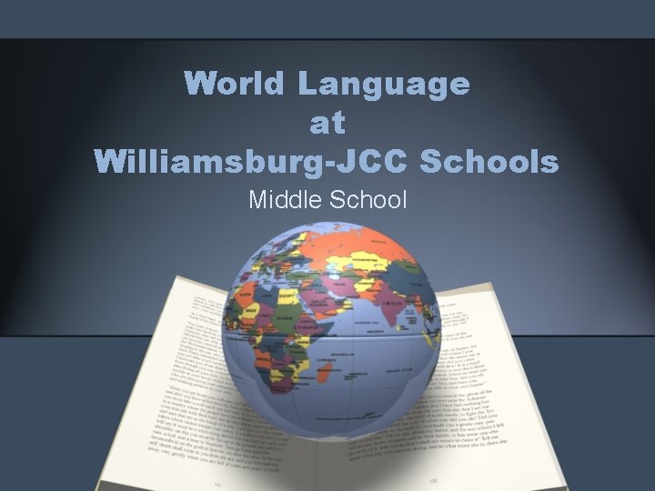 World Language at Williamsburg-JCC Schools Middle School 