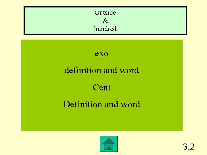 Outside & hundred exo definition and word Cent Definition and word 3, 2 