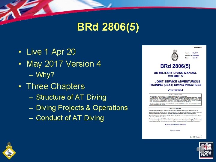 BRd 2806(5) • Live 1 Apr 20 • May 2017 Version 4 – Why?