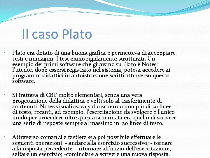 Il caso Plato era dotato di una buona grafica e permetteva di accoppiare testi Il caso Plato era dotato di una buona grafica e permetteva di accoppiare testi
