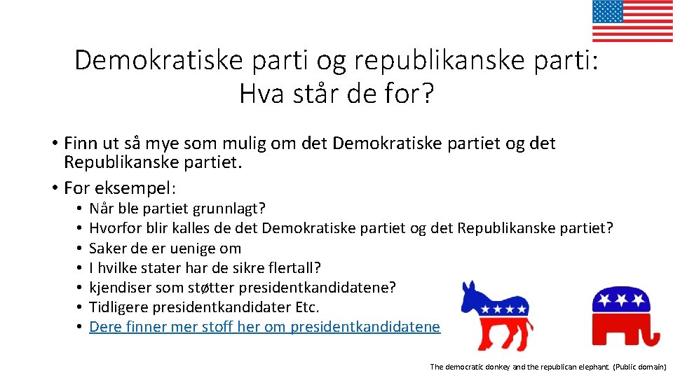 Demokratiske parti og republikanske parti: Hva står de for? • Finn ut så mye