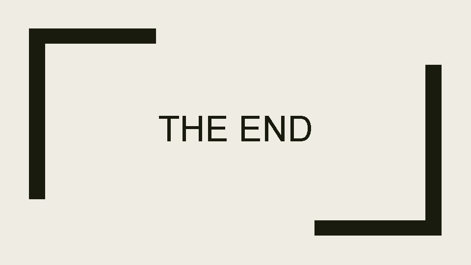 THE END 