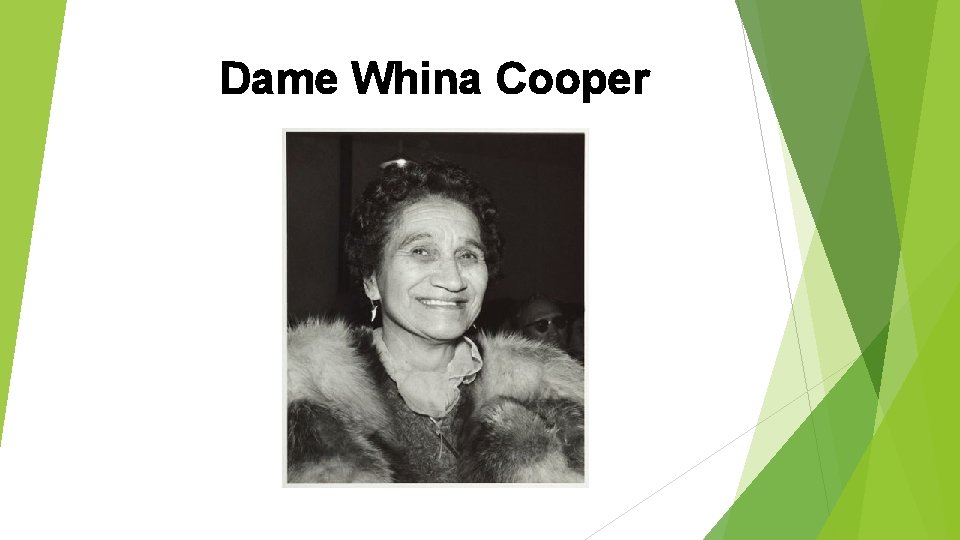 Dame Whina Cooper 