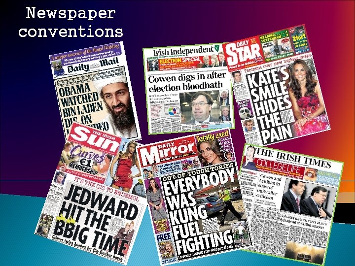 Newspaper conventions 