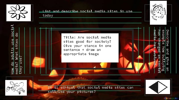 _____________________ _____________________ _____________________ _____________________ Title: Are social media sites good for society? Give your