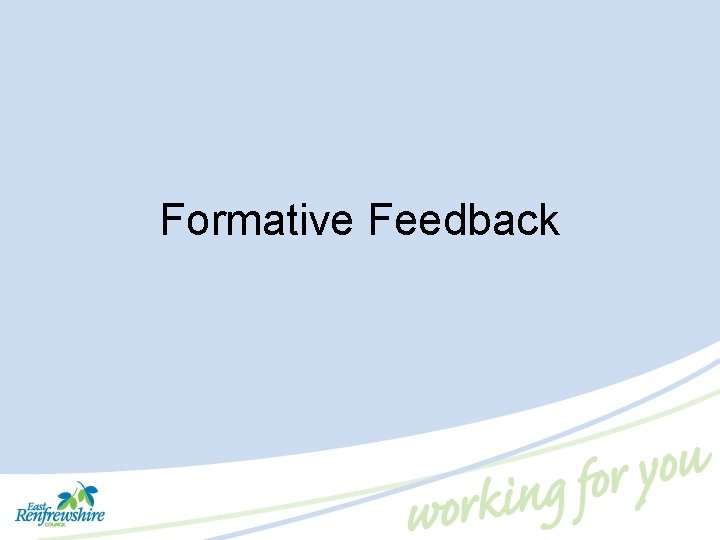 Formative Feedback 