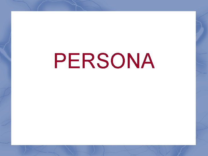 PERSONA 