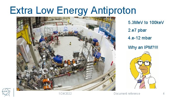 Extra Low Energy Antiproton 5. 3 Me. V to 100 ke. V 2. e