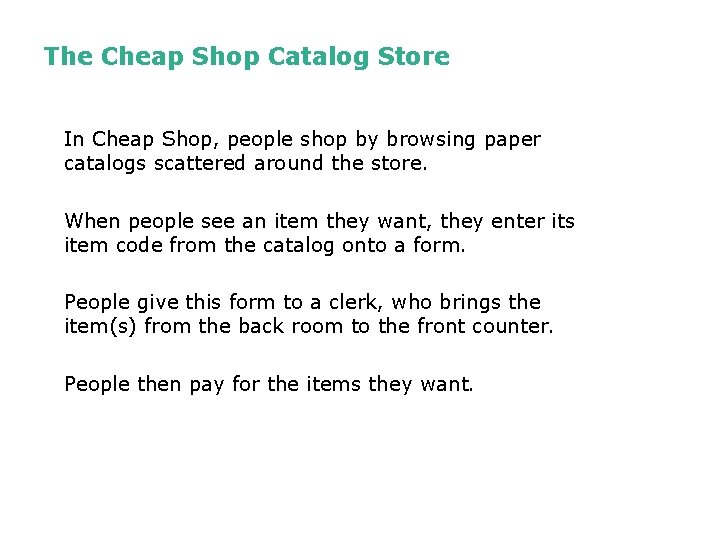 The Cheap Shop Catalog Store In Cheap Shop, people shop by browsing paper catalogs The Cheap Shop Catalog Store In Cheap Shop, people shop by browsing paper catalogs