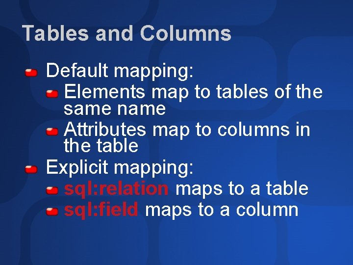 Dev 399 SQLXML XML Views and Relational Data