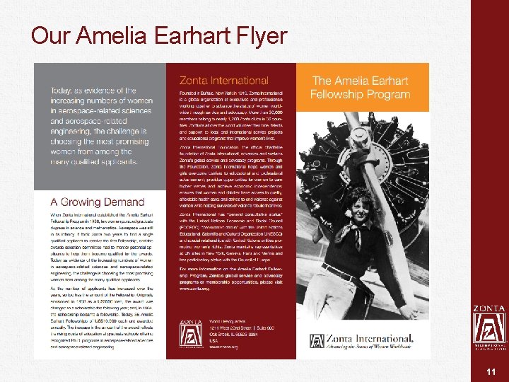 Our Amelia Earhart Flyer 11 