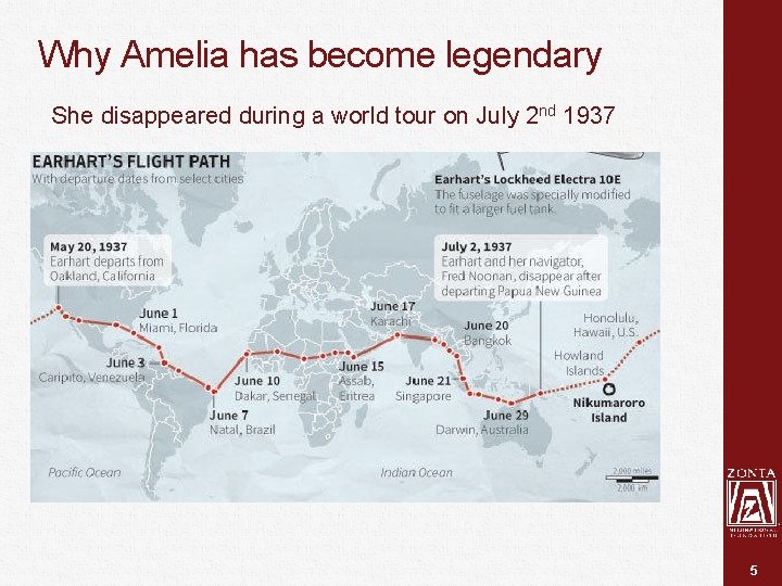 Why Amelia has become legendary She disappeared during a world tour on July 2