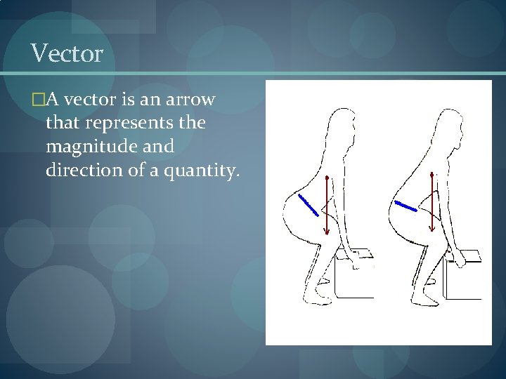 Vector �A vector is an arrow that represents the magnitude and direction of a