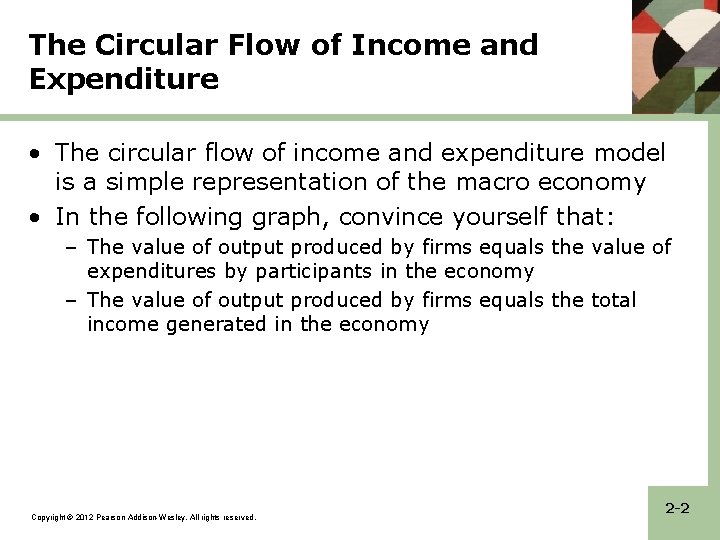The Circular Flow of Income and Expenditure • The circular flow of income and