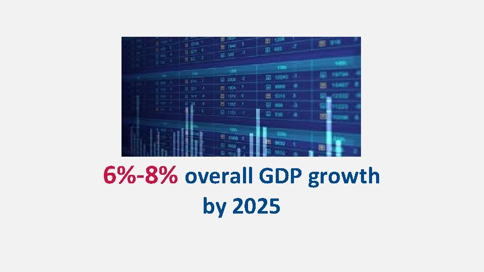 6%-8% overall GDP growth by 2025 