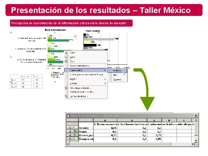 Presentación de los resultados – Taller México 