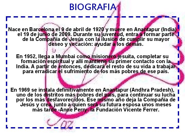 BIOGRAFIA Nace en Barcelona el 9 de abril de 1920 y muere en Anantapur