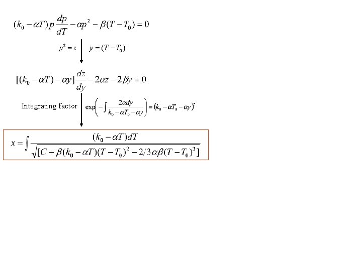 Integrating factor 