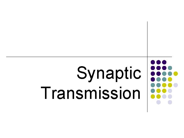 Synaptic Transmission 