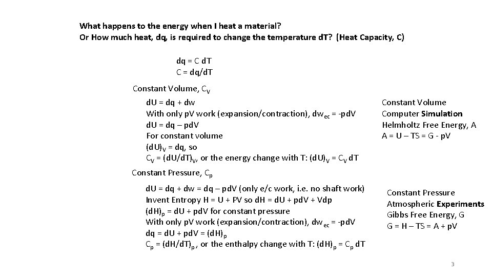 What happens to the energy when I heat a material? Or How much heat,