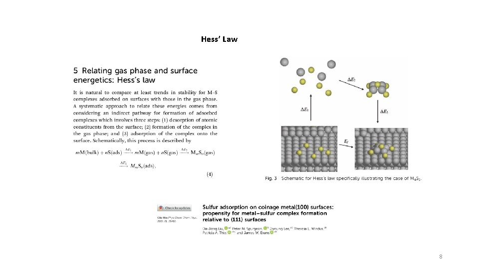 Hess’ Law 8 