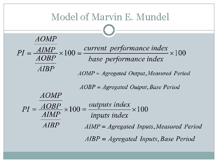 Model of Marvin E. Mundel 