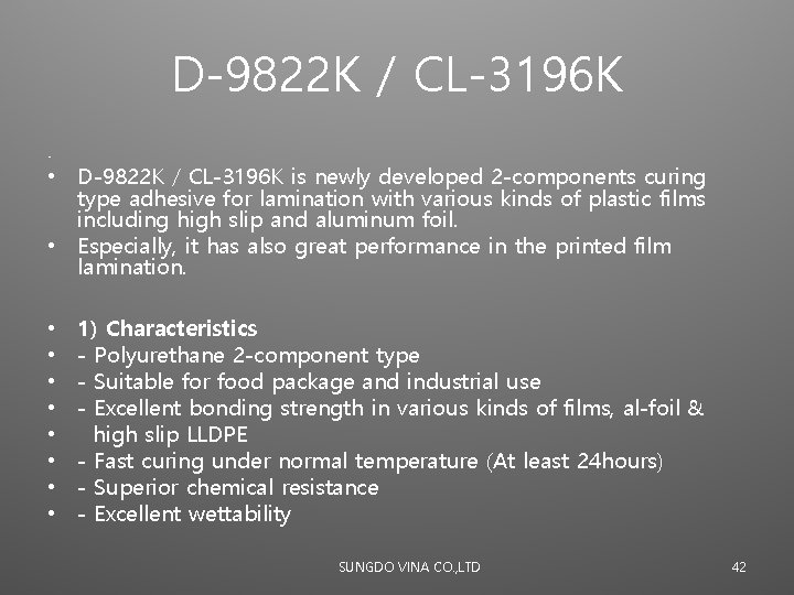 D-9822 K / CL-3196 K • • D-9822 K / CL-3196 K is newly