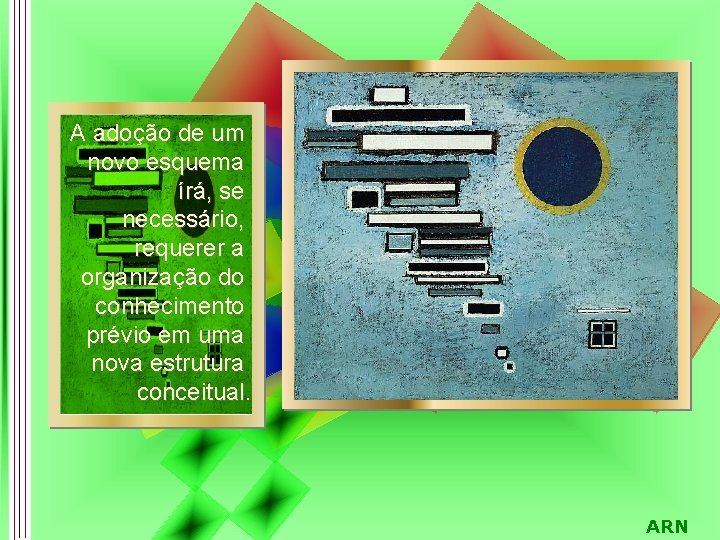 A adoção de um novo esquema írá, se necessário, requerer a organização do conhecimento