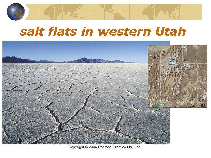 salt flats in western Utah 