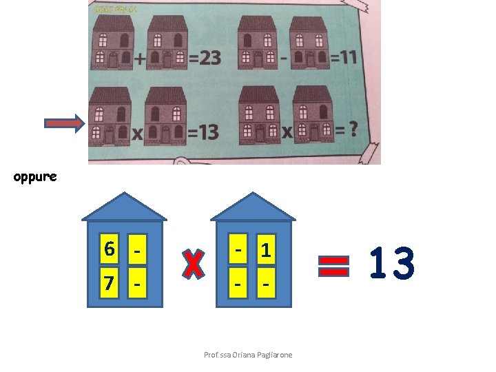 oppure 6 - - 1 7 - - Prof. ssa Oriana Pagliarone 13 