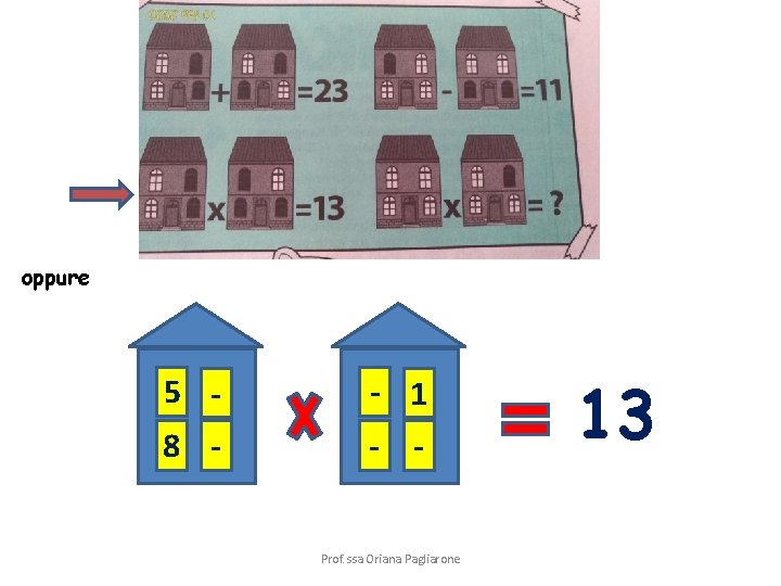 oppure 5 - - 1 8 - - Prof. ssa Oriana Pagliarone 13 