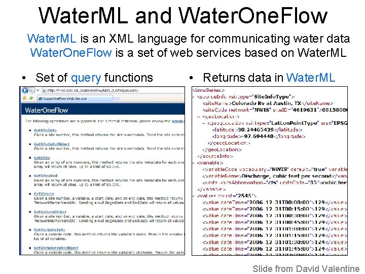 Water. ML and Water. One. Flow Water. ML is an XML language for communicating