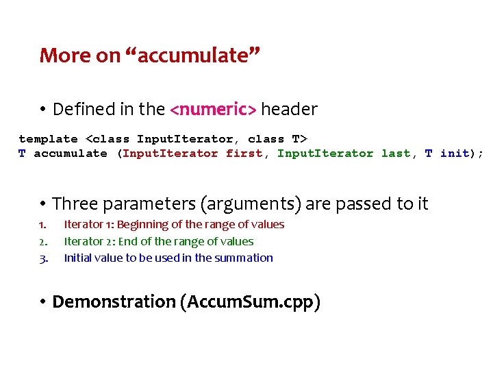 CS 212 Object Oriented Analysis and Design STL