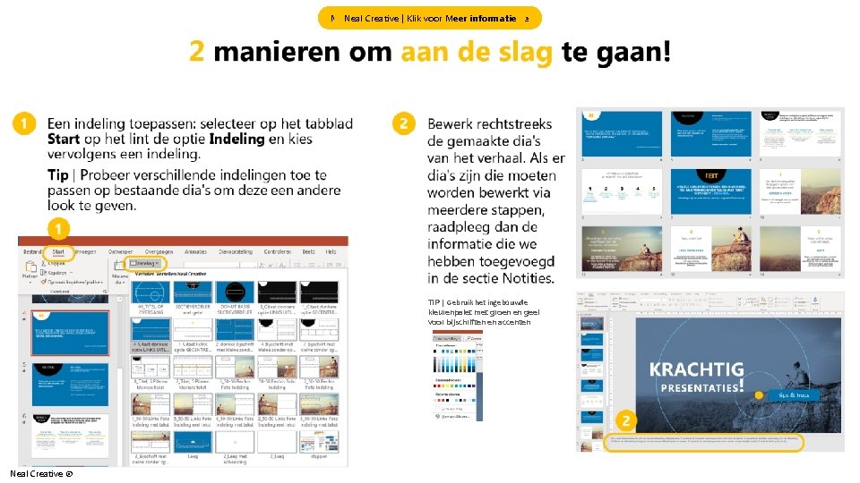 Neal Creative | klik | Klik & Verkrijg voor Meer meer informatie TIP │