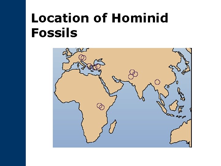 Location of Hominid Fossils 