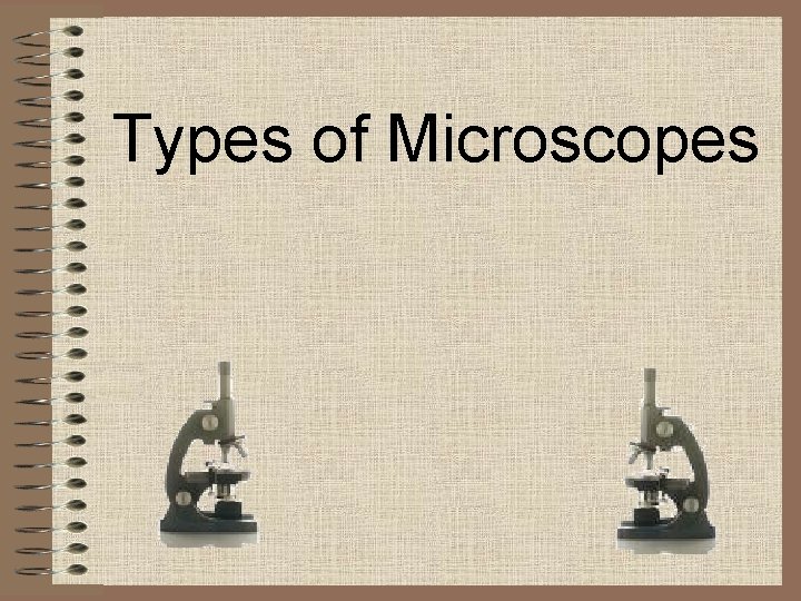 Types of Microscopes 