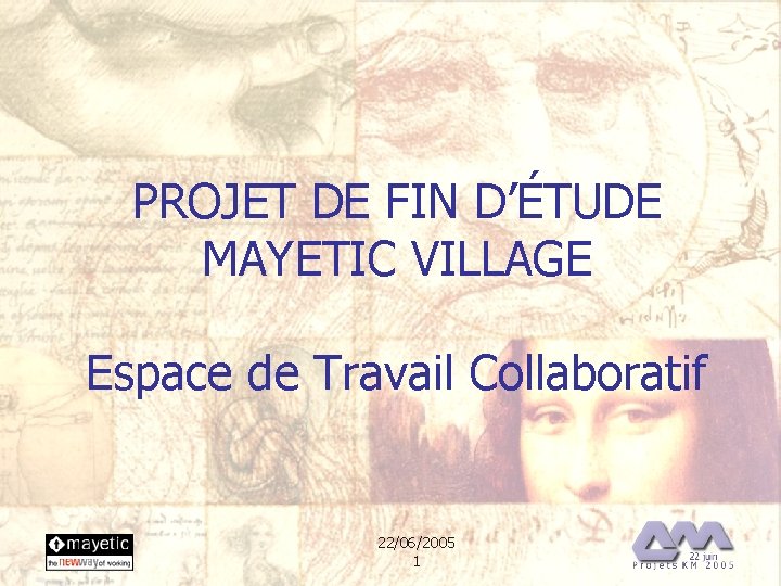 PROJET DE FIN D’ÉTUDE MAYETIC VILLAGE Espace de Travail Collaboratif 22/06/2005 1 