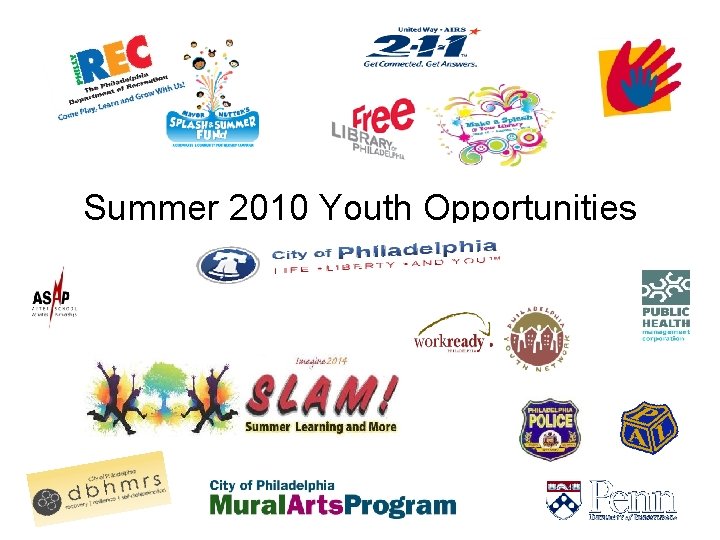 Summer 2010 Youth Opportunities 