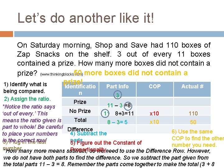 Let’s do another like it! On Saturday morning, Shop and Save had 110 boxes
