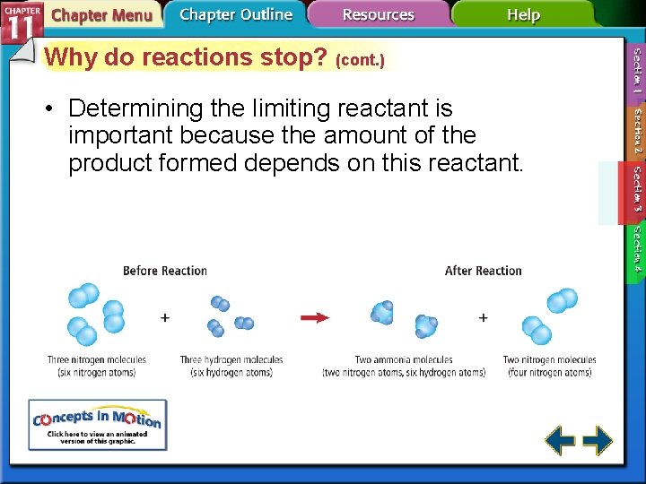 Why do reactions stop? (cont. ) • Determining the limiting reactant is important because