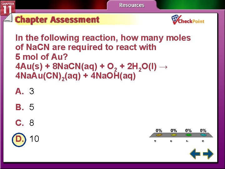 In the following reaction, how many moles of Na. CN are required to react