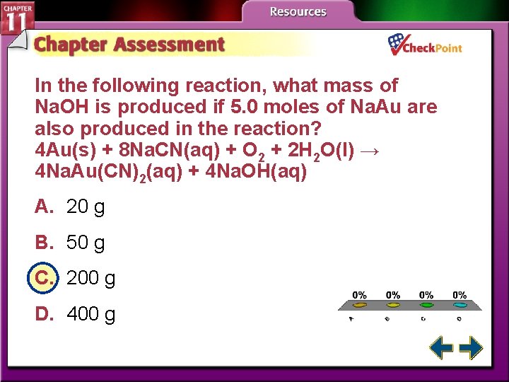 In the following reaction, what mass of Na. OH is produced if 5. 0