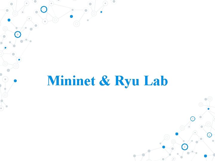 Mininet & Ryu Lab 