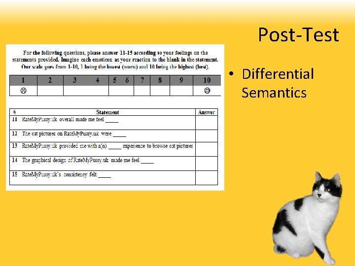 Post-Test • Differential Semantics 