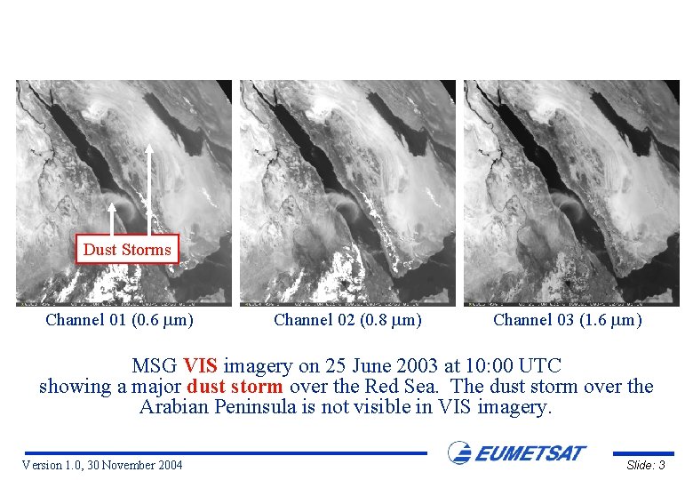 Dust Storms Channel 01 (0. 6 m) Channel 02 (0. 8 m) Channel 03