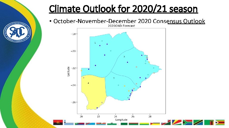 Climate Outlook for 2020/21 season • October-November-December 2020 Consensus Outlook 